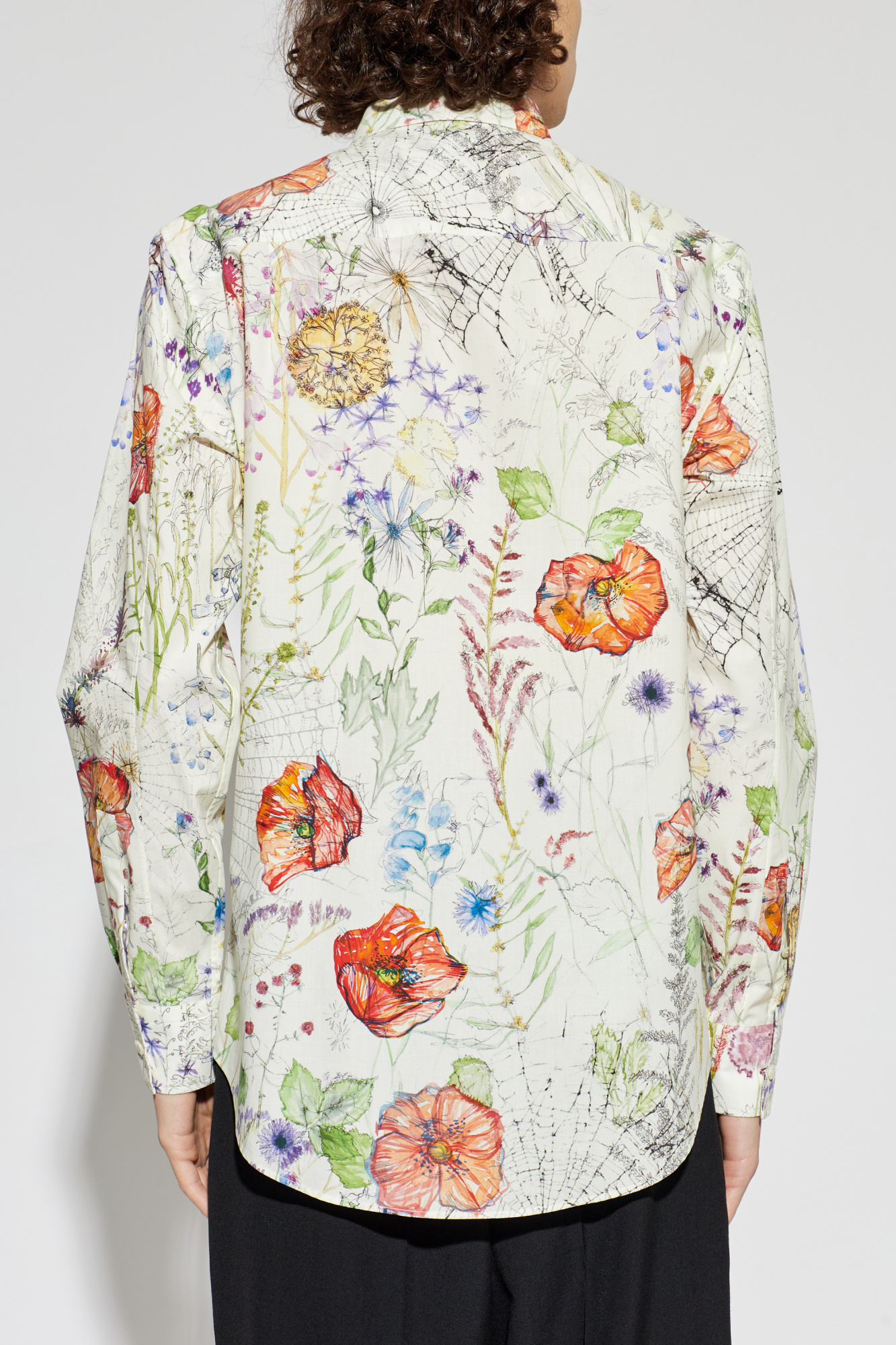 Alexander McQueen Shirt with floral motif | Men's | Vitkac